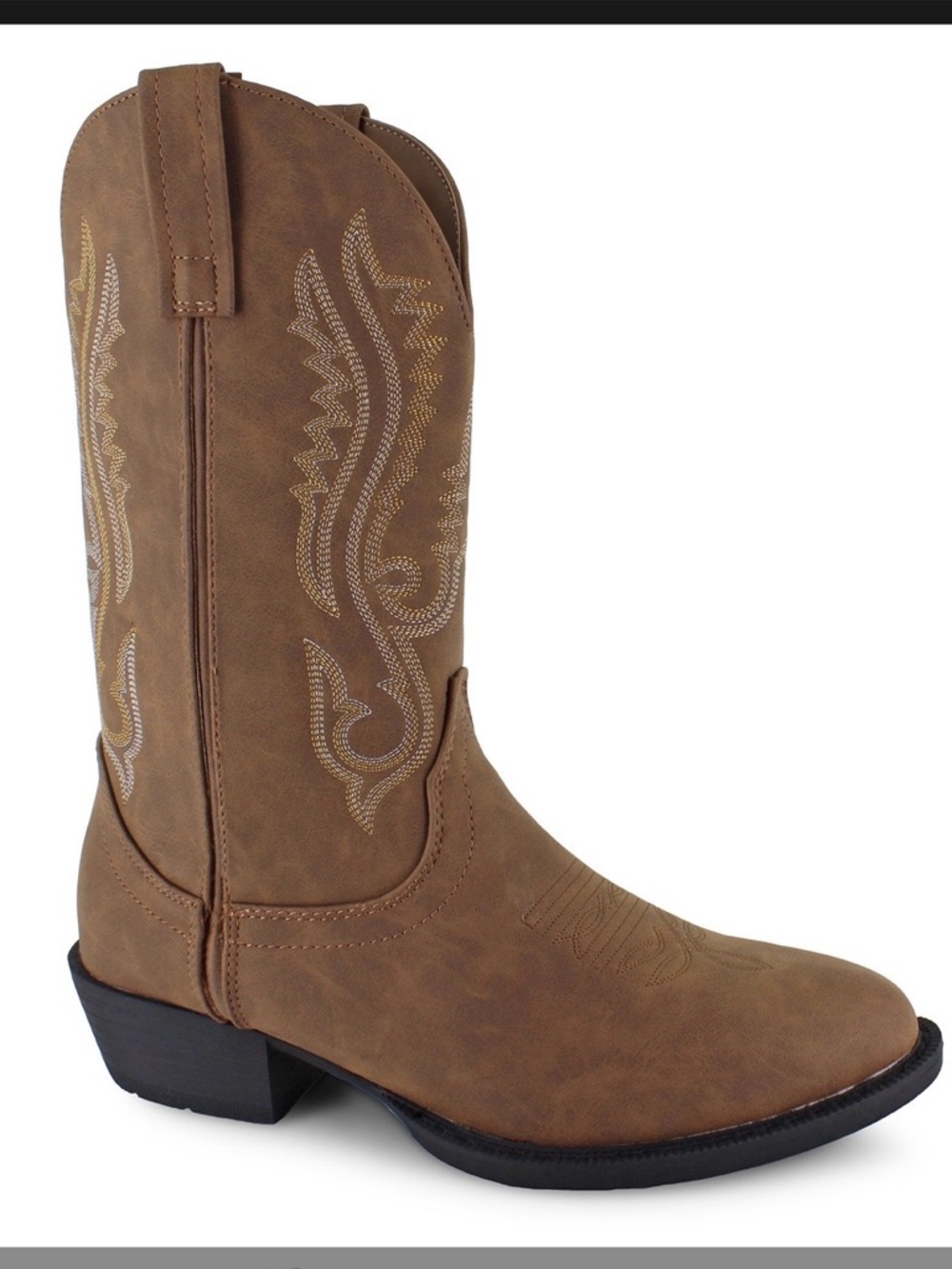 Men’s Tan Nubuck Western Cowboy Boots